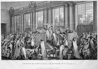Kuppet av det 18. Brumaire 9. november 1799, 1800-tallet av Unbekannt