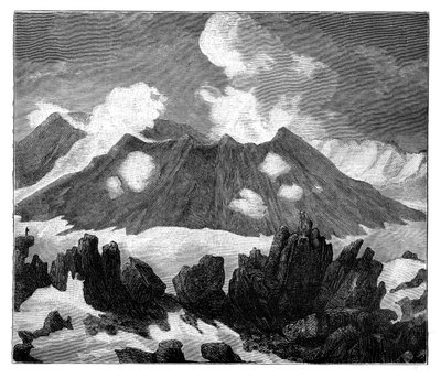 Krateret til vulkanen Hekla, Island, c1890 av Unbekannt