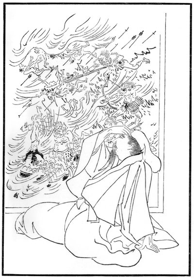 Kose no Hirotakas død, 1886 av Unbekannt
