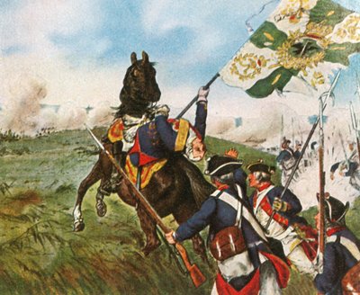 Schwerins død i Praha, 6. mai 1757, 1936. av Unbekannt