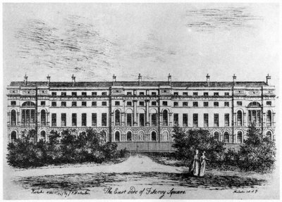 Østsiden av Fitzroy Square, London, 1807 1907 av Unbekannt