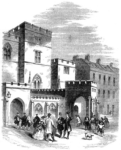 Inngangen til det gamle House of Lords, 1700-tallet 1800-tallet av Unbekannt