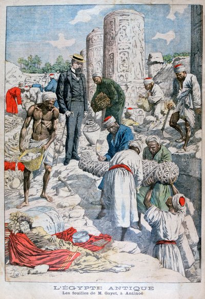 Utgravningene av Antinopolis, Egypt, av Albert Gayet, 1904 av Unbekannt