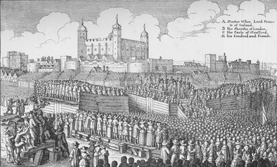 Henrettelsen av jarlen av Strafford på Tower Hill, London, 12. mai 1641 1903 av Unbekannt