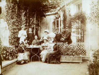 Familien til hertug Fjodor Uvarov på landet deres, Porechye, Russland, 1880-tallet av Unbekannt