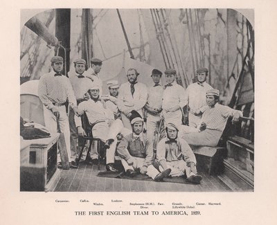Det første engelske cricketlaget som turnerte Amerika, 1859 1912 av Unbekannt