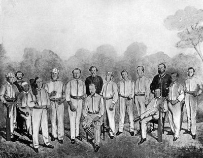 Det første engelske cricketlaget som besøkte Australia, 1861-1862 1912 av Unbekannt