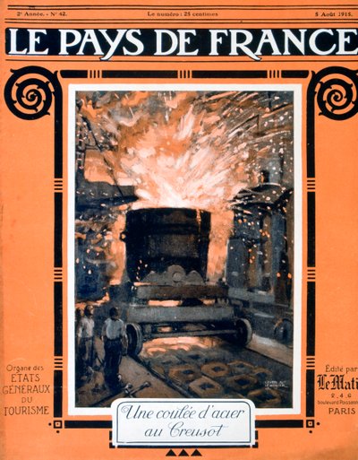 Forsiden av Le Pays de France, 5. august 1915 av Unbekannt