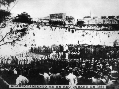 En innsattes garrotte, 1888, 1920-tallet av Unbekannt