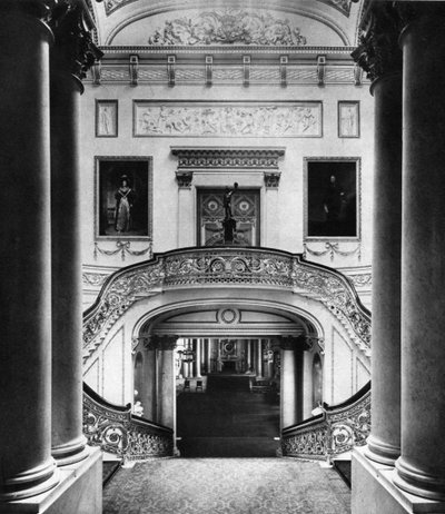 Den store trappen i Buckingham Palace, London, 1935 av Unbekannt