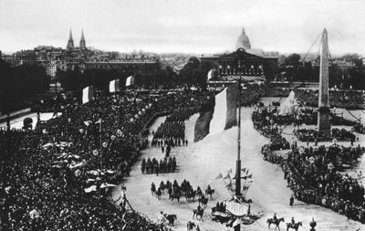 Den store seiersparaden, Paris, Frankrike, 14. juli 1919 av Unbekannt