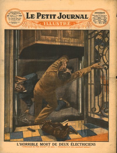 Den forferdelige døden til to elektrikere, 1929. av Unbekannt