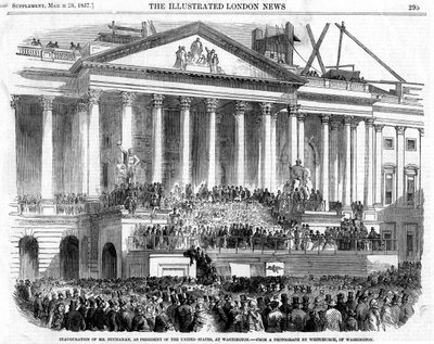 Innsettelsen av James Buchanan som president, Washington, 1857 av Unbekannt