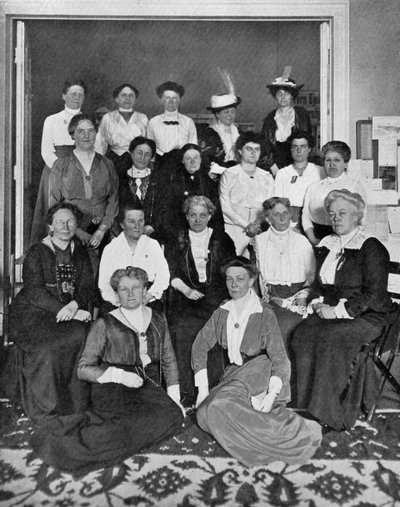 Den internasjonale samlingen av kvinnelige stemmerettsarbeidere, 1914, c1920 av Unbekannt