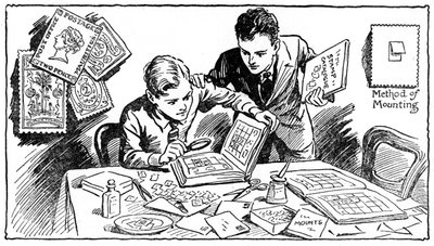 Frimerkesamlingens gleder, 1937 av Unbekannt