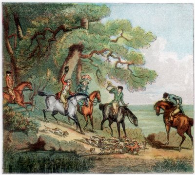 Drapet, revejakt, 1787 1890 av Unbekannt