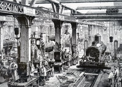 Produksjonsgulvet til Societe Alsacienne de Constructions Mecaniques. av Unbekannt