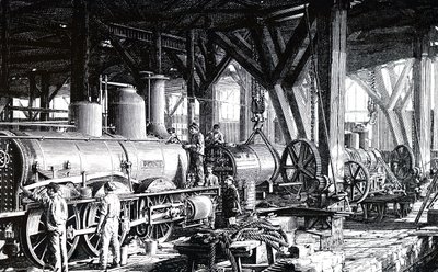 Produksjonsgulvet til Societe Alsacienne de Constructions Mecaniques. av Unbekannt