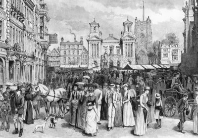 Markedsplassen, Kingston upon Thames, Surrey, 1890 av Unbekannt