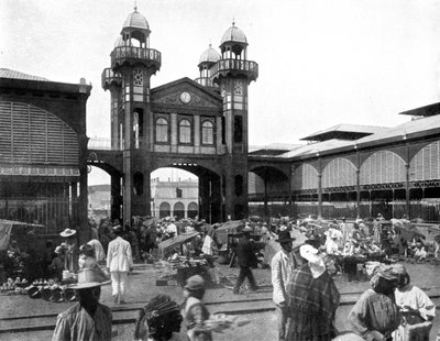 Markedsplassen, Port-au-Prince, Haiti, 1926 av Unbekannt
