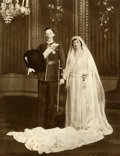 Ekteskapet til prinsesse Mary og viscount Lascelles, 28. februar 1922, 1935. av Unbekannt