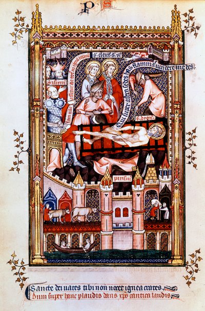 Martyrdøden til St Denis, 1317 av Unbekannt