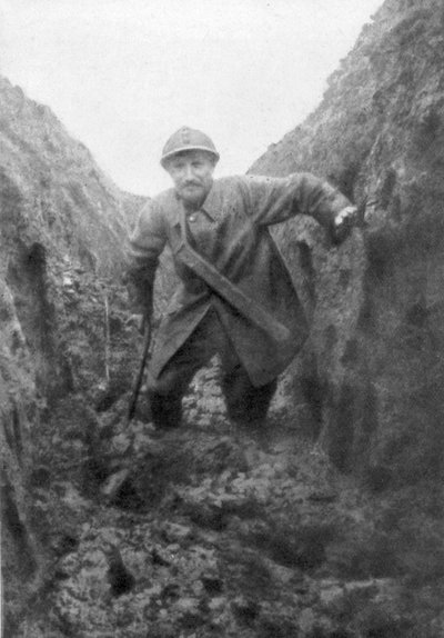 Soldatens elendighet, en gjørmete fransk skyttergrav i Artois, Frankrike, 1916 av Unbekannt