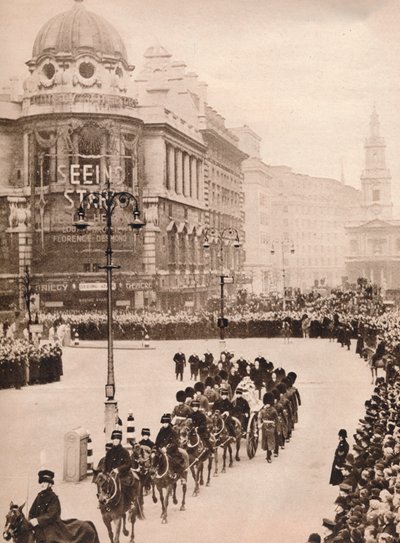 Den bevegende enkelheten til kong Georges siste reise gjennom London, 1936 av Unbekannt