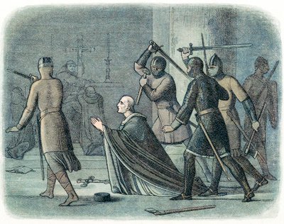 Drapet på Thomas a Becket, 1170 1864 av Unbekannt