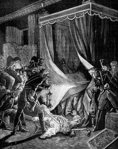 Drapet på tsar Paul I av Russland, mars 1801 1882-1884 av Unbekannt