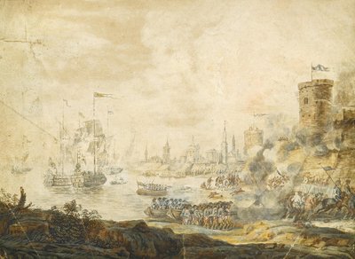 Sjøslaget ved Chesma 5. juli 1770, 1700-tallet av Unbekannt