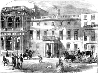 Det nye kontoret til krigsavdelingen, Buckingham House, Pall Mall, London, 1855 av Unbekannt