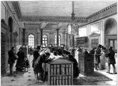 Det nye testamenteregisteret, Somerset House, London, 1875 av Unbekannt