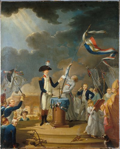 Eden til La Fayette på Federation Festival, 14. juli 1790, 1791. av Unbekannt