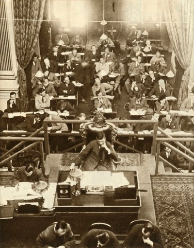Åpningen av Dail Eireann, eller Chamber of Deputies, Dublin, Irland, 9. september 1922, 1935. av Unbekannt