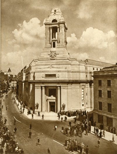 Åpningen av Masonic Peace Memorial, Great Queen Street, London, 19. juli 1933, 1935. av Unbekannt