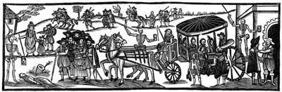Pesten: flytur til landet, 1630, 1910 av Unbekannt