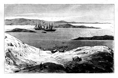 Havnen i Angra Pequena, Namibia, 1800-tallet av Unbekannt