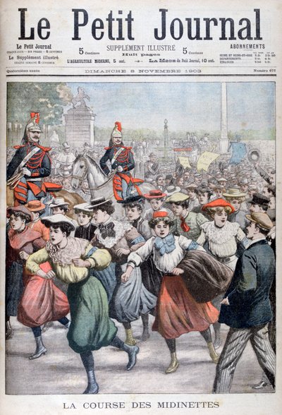 Midinette-løpet, 1903 av Unbekannt