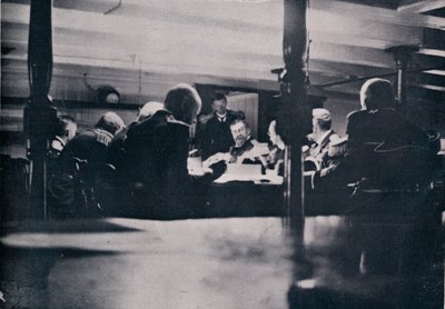 Scenen på Seieren under krigsretten, 1906 av Unbekannt