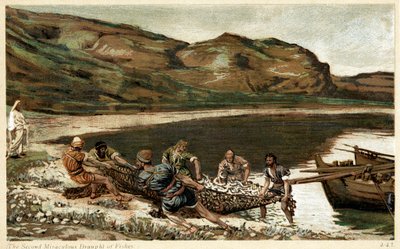 Det andre mirakuløse utkastet til fisk, ca 1890 av Unbekannt