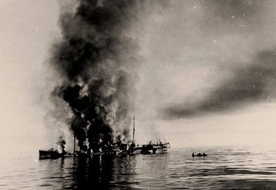 Senkingen av isbryteren Alexander Sibiryakov av den tyske krysseren Admiral Scheer 25. august 1942. av Unbekannt