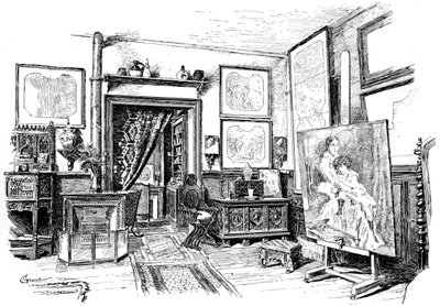Det mindre studioet til Paul-Jacques-Aime Baudry, c1880-1882 av Unbekannt