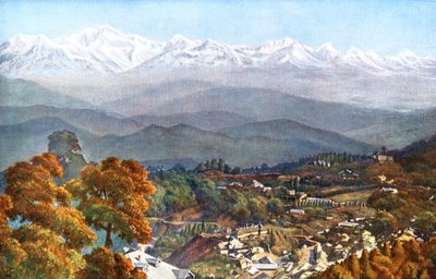 Snøen fra Jalapahar, Darjeeling, India, tidlig på 1900-tallet av Unbekannt