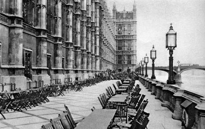 Terrassen til House of Commons, London, 1926-1927 av Unbekannt