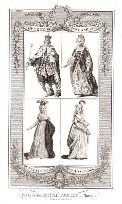 Den daværende kongefamilien Publisert 9. mai 1795 av Alexander Hogg av Unbekannt