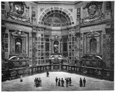 Graven til den siste av Medici-familien, San Lorenzo-basilikaen, Firenze, Italia, 1882 av Unbekannt