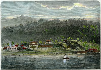 Byen Morant, Morant Bay, Jamaica, c1880 av Unbekannt