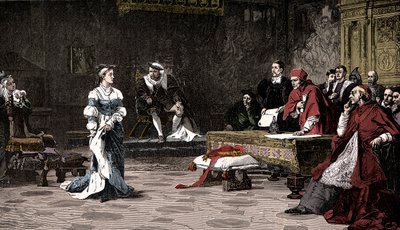 Rettssaken mot dronning Catherine, 1529 1905. av Unbekannt