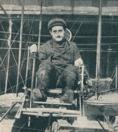 Vinneren av premien på £10 000 for flyturen fra London til Manchester, 1910 c1937 av Unbekannt